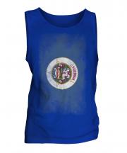 Minnesota State Faded Flag Mens Vest