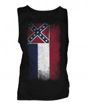 Mississippi State Faded Flag Mens Vest