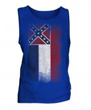 Mississippi State Faded Flag Mens Vest