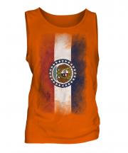 Missouri State Faded Flag Mens Vest