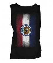 Missouri State Faded Flag Mens Vest