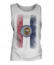 Missouri State Faded Flag Mens Vest