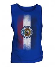 Missouri State Faded Flag Mens Vest
