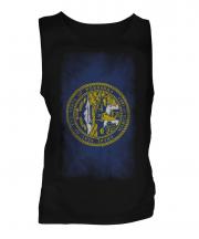 Nebraska State Faded Flag Mens Vest