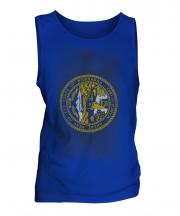 Nebraska State Faded Flag Mens Vest