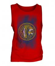 Nebraska State Faded Flag Mens Vest