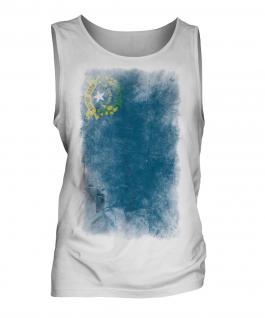 Nevada State Faded Flag Mens Vest