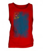 Nevada State Faded Flag Mens Vest