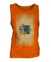 New Jersey State Faded Flag Mens Vest