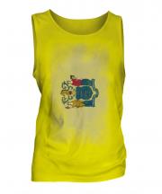 New Jersey State Faded Flag Mens Vest