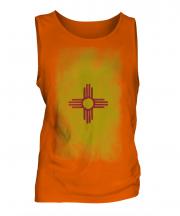 New Mexico State Faded Flag Mens Vest
