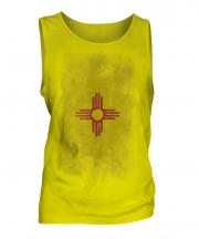 New Mexico State Faded Flag Mens Vest