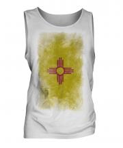 New Mexico State Faded Flag Mens Vest