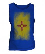 New Mexico State Faded Flag Mens Vest
