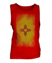 New Mexico State Faded Flag Mens Vest