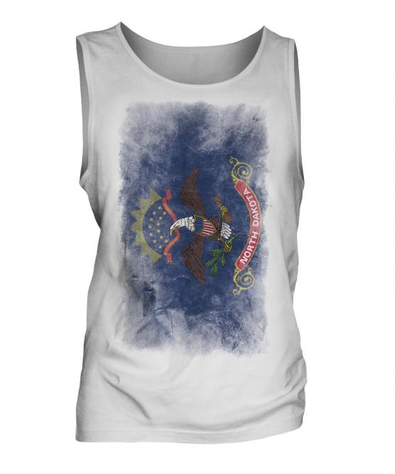 North Dakota State Faded Flag Mens Vest
