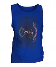 North Dakota State Faded Flag Mens Vest