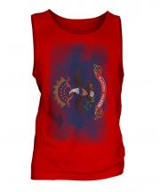 North Dakota State Faded Flag Mens Vest