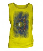 Pennsylvania State Faded Flag Mens Vest