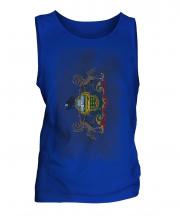 Pennsylvania State Faded Flag Mens Vest