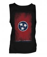 Tennessee State Faded Flag Mens Vest