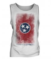 Tennessee State Faded Flag Mens Vest
