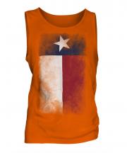 Texas State Faded Flag Mens Vest