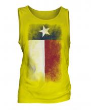 Texas State Faded Flag Mens Vest