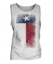 Texas State Faded Flag Mens Vest
