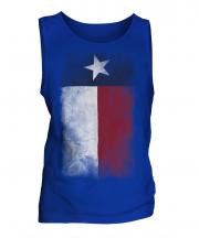 Texas State Faded Flag Mens Vest