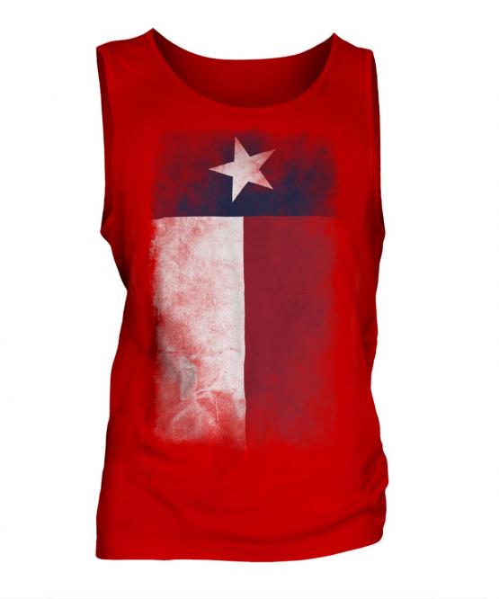 Texas State Faded Flag Mens Vest