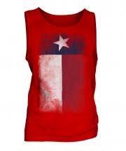 Texas State Faded Flag Mens Vest