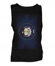 Utah State Faded Flag Mens Vest