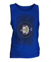 Utah State Faded Flag Mens Vest