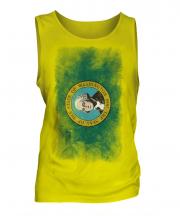 Washington State Faded Flag Mens Vest