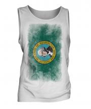 Washington State Faded Flag Mens Vest