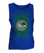 Washington State Faded Flag Mens Vest