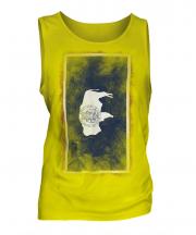 Wyoming State Faded Flag Mens Vest
