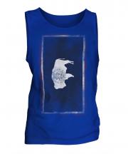 Wyoming State Faded Flag Mens Vest