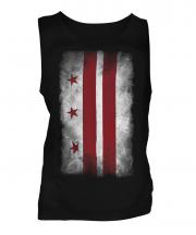 Washington Dc Faded Flag Mens Vest