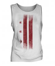 Washington Dc Faded Flag Mens Vest