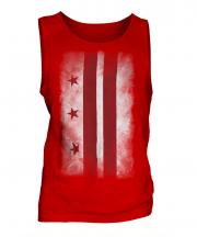Washington Dc Faded Flag Mens Vest