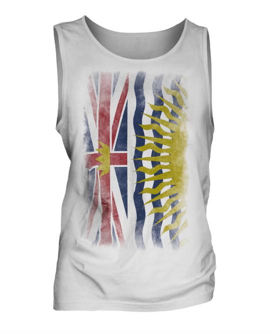 British Columbia Faded Flag Mens Vest