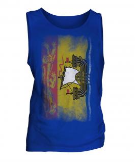 New Brunswick Faded Flag Mens Vest