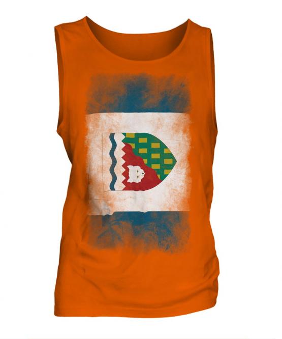 Northwest Territories Faded Flag Mens Vest