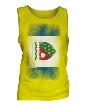 Northwest Territories Faded Flag Mens Vest