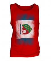 Northwest Territories Faded Flag Mens Vest