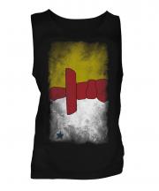 Nunavut Faded Flag Mens Vest