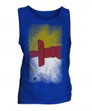 Nunavut Faded Flag Mens Vest