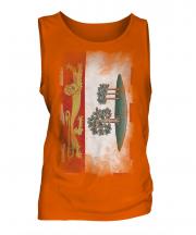 Prince Edward Island Faded Flag Mens Vest